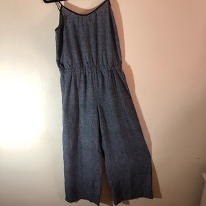 Silky Spaghetti strap wide leg jumpsuit